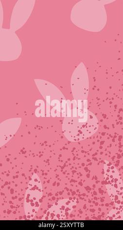 Minimal abstract vertical background vector illustration. Soft earth tone pastel color organic shape Background. Design for Spring or Easter card, ban Stock Vector