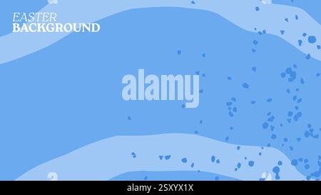 Minimal abstract horizontal background vector illustration. Soft earth tone pastel color organic shape Background. Design for Spring or Easter card, b Stock Vector