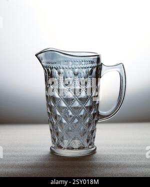 Blue water carafe Stock Photo