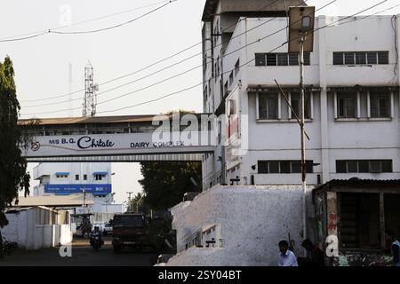 Chitale milk dairy factory building, sangli, Maharashtra, India, Asia ...