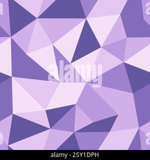 Abstract pattern of triangles. Large triangles size. Repeatable pattern. Lavender Fields color palette. Amazing vector tiles. Stock Vector