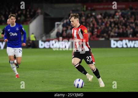 Keane Lewis-Potter #23 of Brentford in action Stock Photo - Alamy