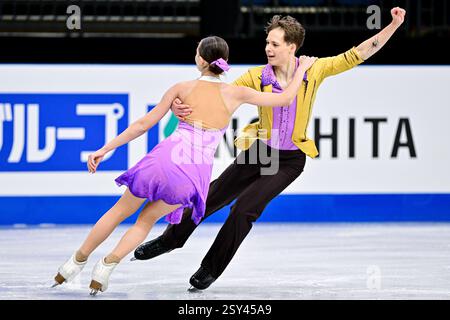 Ksenia SIPUNOVA & Miron KORJAGIN (EST), during Junior Ice Dance