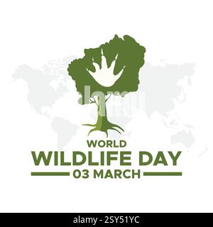 world wildlife day Stock Vector