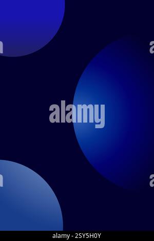Abstract background with blue shapes, smooth shiny surface, 3D ...