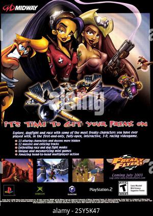 2003 Freaky Flyers - an air racing video game by Midway Stock Photo