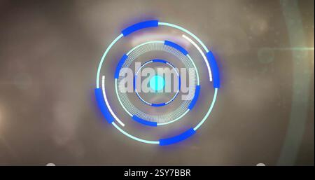 Image of scope scanning over light spots Stock Photo
