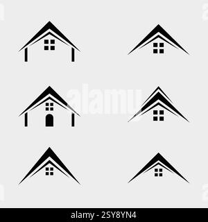 Set of House Icons - Home Icons Bundle Stock Vector