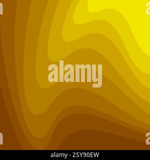 Abstract Yellow and Brown Wave Pattern vector illustration Stock Vector