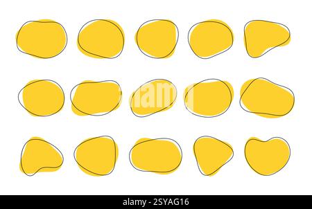 Fluid shape design element. Liquid abstract shapes background. Stock Vector
