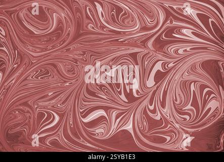 This image showcases an abstract floral pattern in pink and white acrylic paint, featuring intricate swirling designs. The texture creates a sense of Stock Photo
