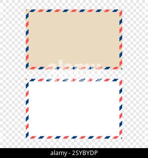 Vector postage envelope. Abstract post envelope Stock Vector