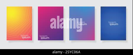 abstract design color pattern texture book cover template halftone gradients modern poster template background Stock Vector