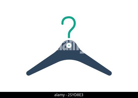 Hanger icon. solid icon style. icon related to furniture. furniture elements vector illustration Stock Vector