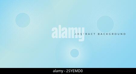 Abstract blue modern background with circle elements. Digital technology concept. vector illustration Stock Vector