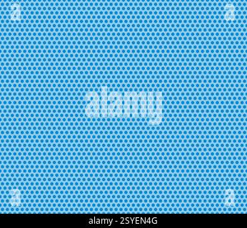 Hexagon pattern. Dodger blue color on matching background. Bold rounded hexagons mosaic pattern with inner solid cells. Stock Vector