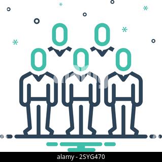 Icon for community, socializing Stock Vector