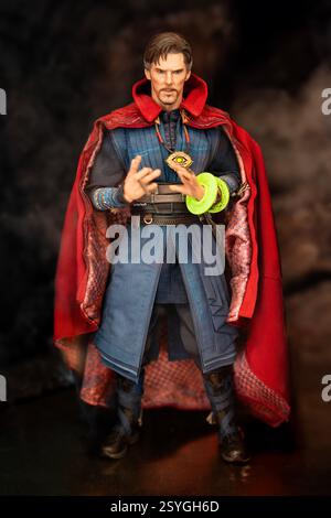 Bangkok Thailand - February 20, 2025: Doctor Strange from the movie Avengers Infinity. Doctor Strange is a American superhero film based on the Marvel Stock Photo