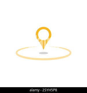 Location map pointer icon. Map pointers in flat style, location pin line icon, Navigation sign Stock Vector