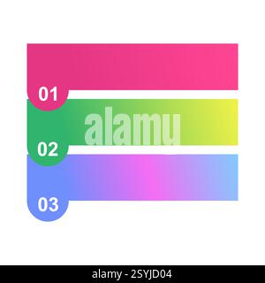 Three step infographic vertical diagram, business information design, chart vector illustration . Stock Vector