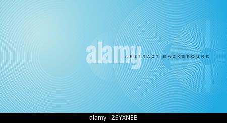 Gradient abstract modern background with circular line patterns. Vector illustration Stock Vector