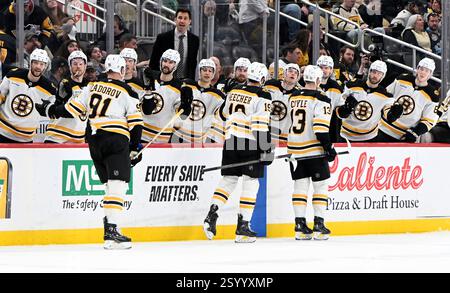 Boston Bruins' Charlie Coyle (13) battles for the puck with Carolina ...