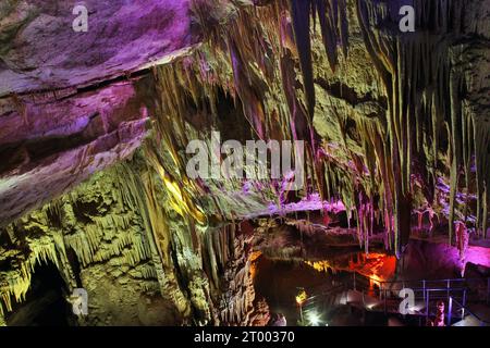 Prometheus (Kumistavi) cave near Tskaltubo and Kutaisi. Imereti region. Georgia Stock Photo
