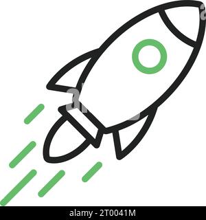 Rocket icon vector image. Suitable for mobile application web application and print media. Stock Vector