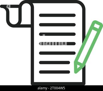 Script icon vector image. Stock Vector
