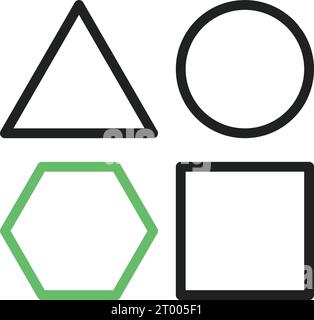 Shapes icon vector image. Suitable for mobile application web application and print media. Stock Vector