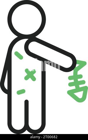 Starvation icon vector image. Suitable for mobile application web application and print media. Stock Vector
