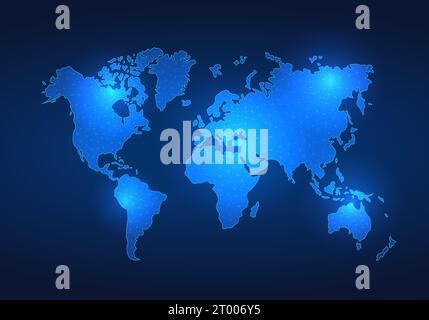 Background technology world map that can search for addresses through the Internet at all times. to know the location and topography of the destinatio Stock Vector