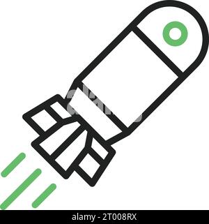 Torpedo icon vector image. Suitable for mobile application web application and print media. Stock Vector