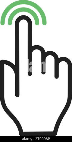 Touch icon vector image. Suitable for mobile application web application and print media. Stock Vector