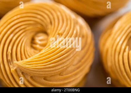 Dulce de Leche Cupcakes Stock Photo