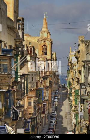 Collegiate Parish Church of St Paul's Shipwreck in Valletta. Malta Stock Photo