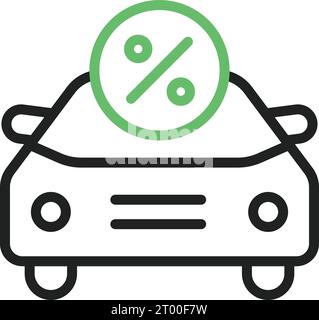 Car Loan icon vector image. Suitable for mobile application web application and print media. Stock Vector