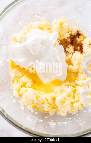 Apple bundt cake with caramel glaze Stock Photo