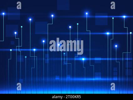 Circuit board technology background It is a vector illustration that uses technology circuit board lines with an attractive composition of elements hi Stock Vector