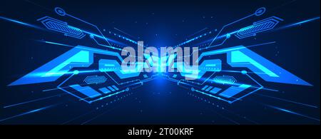 Abstract technology background It is a vector illustration that uses technology elements to make it look more fascinating and suitable for work relate Stock Vector