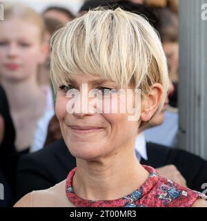 Paris, France. 02nd Oct, 2023. Famous actress Marina Foïs at the Louis Vuitton womenswear Spring/Summer 2024 show as part of PARIS FASHION WEEK - OCTOBER 02 2023 Credit: Jacques Julien/Alamy Live News Credit: Jacques Julien/Alamy Live News Stock Photo