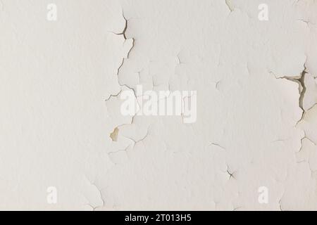 Roof of a house with humidity, fungus, mold and peeling. Concept of condensation, damage, house, leak, humidity, bathroom, repair, sanitation, respira Stock Photo