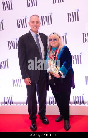 London, United Kingdom. 2nd October 2023. Robin Gibb's widow collects a BMI Award for Staying Alive. Cristina Massei/Alamy Live News Stock Photo