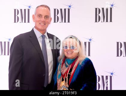 London, United Kingdom. 2nd October 2023. Robin Gibb's widow collects a BMI Award for Staying Alive. Cristina Massei/Alamy Live News Stock Photo