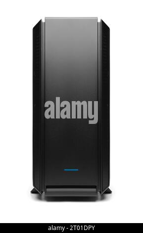 Open system unit case with fans of a personal computer. Stock Photo