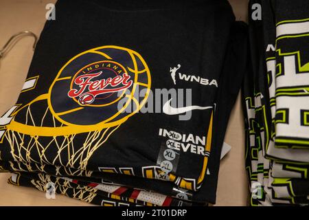 The flagship NBA store on fifth Avenue carries a full range of WNBA attire, 2023, New York City, USA Stock Photo