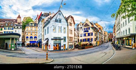 Basel historic city street architecture view, northwestern Switzerland Stock Photo