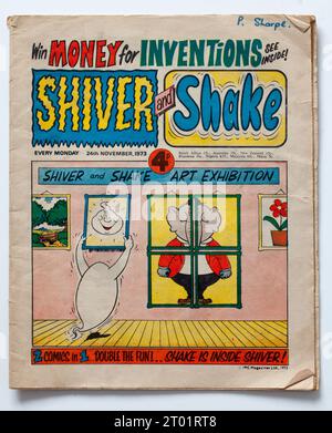 Shiver and Shake Comic Stock Photo