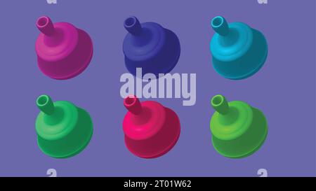 a group of set new realistic 3d custom shape design vector template Stock Vector