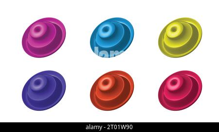 new creative realistic 3d custom shape design vector template Stock Vector